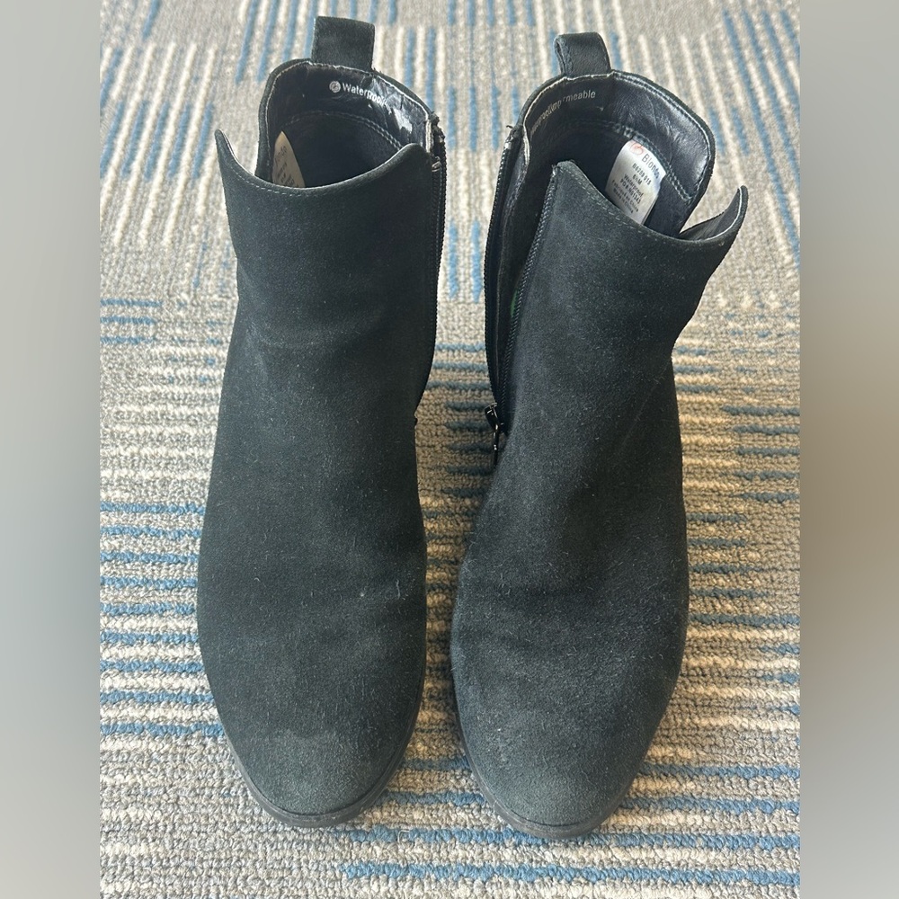 Blondo Black Suede Ankle Booties